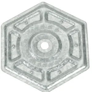 Roofing Fasteners Round Barbed Stress Plate and Hex Stress Plate - Image 4