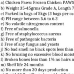 Chicken ( Feet, Njw, Paw) - Image 5