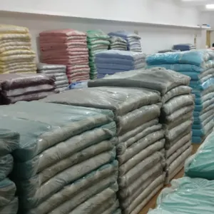 Cotton loopknit fleece fabrics