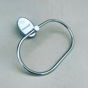 Stainless Steel Olive Towel Ring by Rainyware