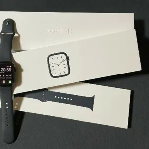 Apple Watch Series 6 44 mm Space Grey Aluminium Case with Black Sport Band by Electronicsstore24hours