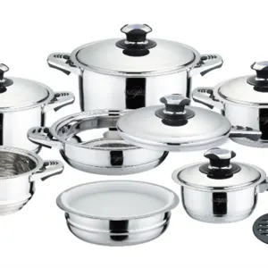 Casserole cookware set 16pcs PL-1601 by BSM Hungary Kft.