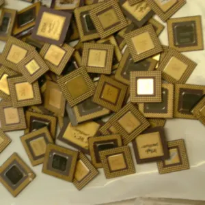Pentium Pro Ceramic CPU Processor Scrap with Gold Pins by Impex Trading (Pty)Ltd