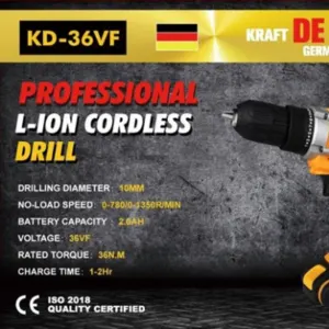 Cordless Drill KD36VF by BSM Hungary Kft.