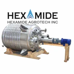 Stainless Steel Limpet Coil Reaction Vessel by Hexamide Agrotech Inc