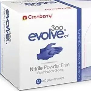 Cranberry Evolve 300 CT (Chemo Tested) Medical Grade Nitrile Gloves (3400 Series) by Sheldon Woods II