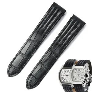 Compatible with Cartier Roadster Strap quickswitch – Alligator leather with grooves (Multi-colors)
