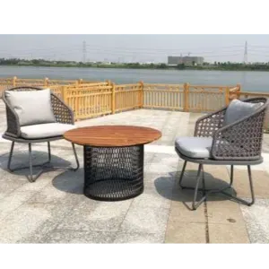 Aluminum Frame Rope Weave Patio Set by ATBiz Sourcing Inc.