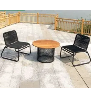 Aluminum Teak Wood Patio Set