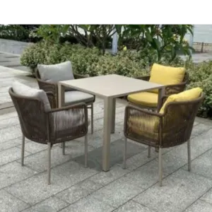 Aluminum Frame Rope Weave Patio Set by ATBiz Sourcing Inc.