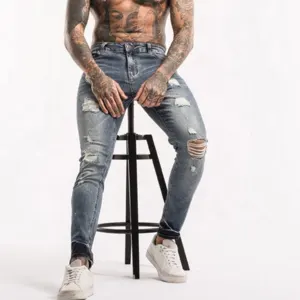 Hot Selling High Quality Customized Logo Printing New Design Jeans Material 2022 Street Wear Men Denim Pant by Sakaria Knitting Industries