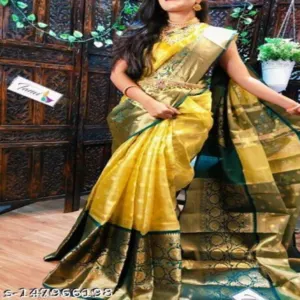 Zari weaving work bridle saree - Image 2