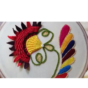 Hand embroidery full Ubhara cushion
