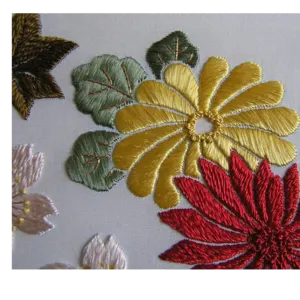 Hand block with sateen embroidery - Image 2