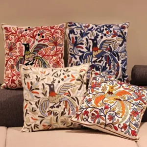 Hand Block with sateen embroidery Dori work - Image 2
