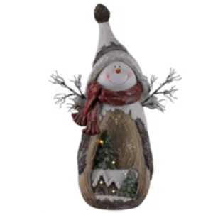 Snowman Friend Christmas Décor with LED by ATBiz Sourcing Inc.