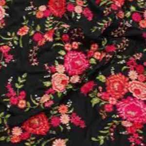 Embroidered georgette Fabric by VANDANA IMPEX