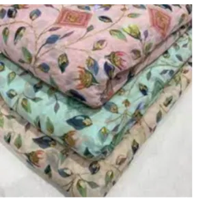 170 GSM Embroidered Georgette Fabric - Image 2