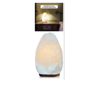 Himalayan Glow White Salt Crystal Lamp,Natural Salt Night Light,Hand Crafted Salt Lamp