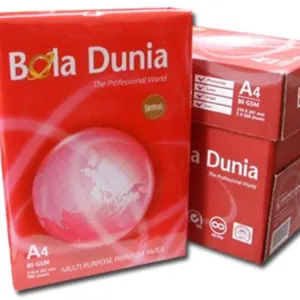 Bola dunia copy paper A4 80,75,70 gsm wholesale by PA Papers