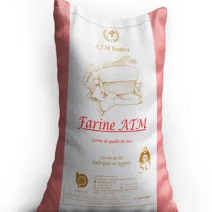 Bread Flour 50 Kg FARINE ATM Bread Flour Wheat high quality best price by Boom Plus for Manufacturing & Commerce