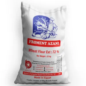 Froment Azani 25kg wheat flour from factory in bulk low price high quality ISO 9001 Halal Premium by Boom Plus for Manufacturing & Commerce