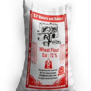 B.P Makers and Bakers Bread Wheat Flour 50 Kg Pastry FLOUR Brand Flour Egyptian by Boom Plus for Manufacturing & Commerce