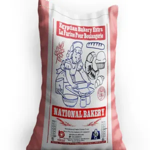 T55 National Bakery Brand Flour Wheat Flour 50 Kg All Purpose Flour Egyptian Product Att Chakki Made in Egypt by Boom Plus for Manufacturing & Commerce