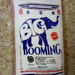 Big BOOMING brand 50 KG FLOUR best price high quality made in Egypt by Boom Plus for Manufacturing & Commerce