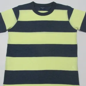 Boy's short sleeve yarn dyed t-shirt. - Image 4
