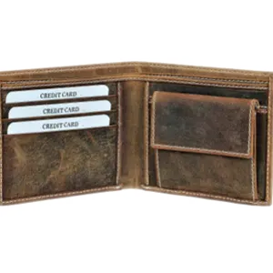 Bifold Leather Wallet A01