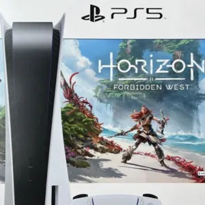 NEW Sony Playstation 5 PS5 Console Disc (Horizon Bundle) (SHIPS NEXT DAY) by world sales inc
