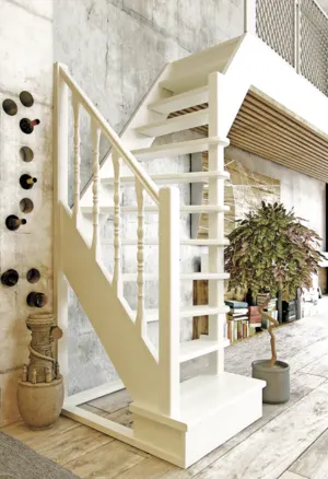 Serial wooden interstory staircase LES-91 by SidWood