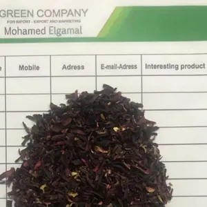 Hibiscus Slice Cut by Green Herbs and Spices