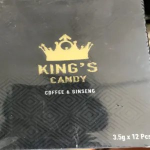 KING’S CANDY COFFEE & GINSENG 3.5g X 12 Pieces by Beauty Care Pharma LTD