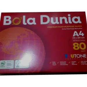 Wholesale copy papers A4 80 gsm bola dunia brand by PT Margalap