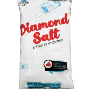 Salt Brand DIAMOND SALT 1 KG - Fast Egyptian Productions with ISO & Halal by Boom Plus for Manufacturing & Commerce