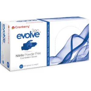 Cranberry Evolve 300 Nitrile Powder Free Examination Gloves by ATBiz Sourcing Inc.