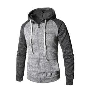 Men Zipper-Up Hoodie. by Miz-Man Mfg Corp