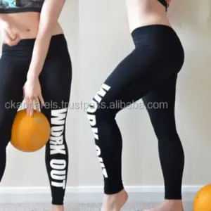 Custom printed work out leggings by CK APPARELS