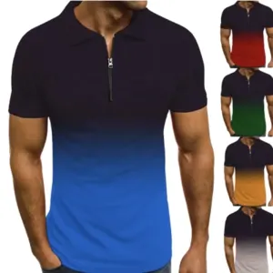 Men High Fashion Casual Short Sleeve Polo T-Shirt by Alpha C Apparel, LLC