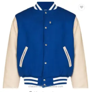 Baseball jacket with embroidery patches by Wear & Ware LLC