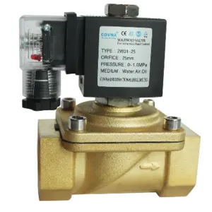 DN15 1/2 inch 2 Way 12VDC Brass Normally Close NC Solenoid Valve gas by COVNA INC