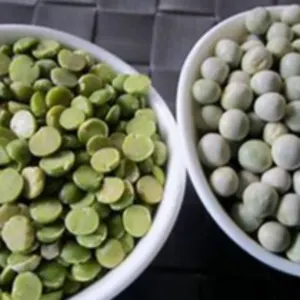 green whole and split