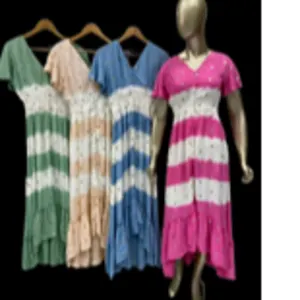 Women's long dress by Kailash garments and handicrafts
