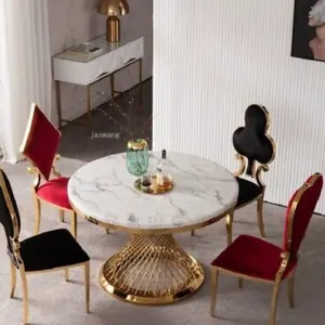 Dining Chair Stainless Steel Luxury Hotel Home Negotiation Living Room Furniture by Ec electronic