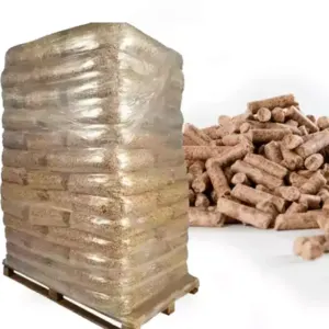 Premium wood Pellets 6mm Quality pine Wood pellets for pellet stove, Pine, Beech wood pellets en plus a1 in 15kg bags by pomar-sc