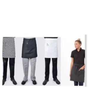 Long And Short Bistro Aprons by White Line Textile Ltd