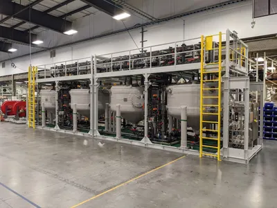 Large scale in-line sputtering system