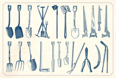 Tri-fold shovel